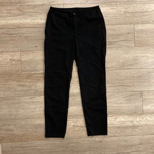 Women's Black American Giant Button/Zipper front Ponte Pants - Size 6